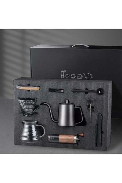 Arabest V60 Coffee Drip Kit - 8 Piece Specialty Barista Coffee Set