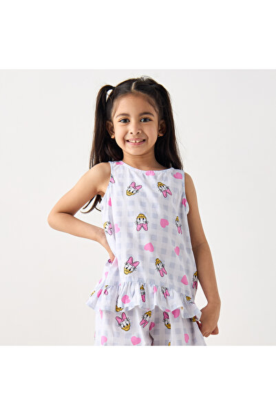 Disney All-Over Daisy Duck Print Sleeveless Top and Short Set