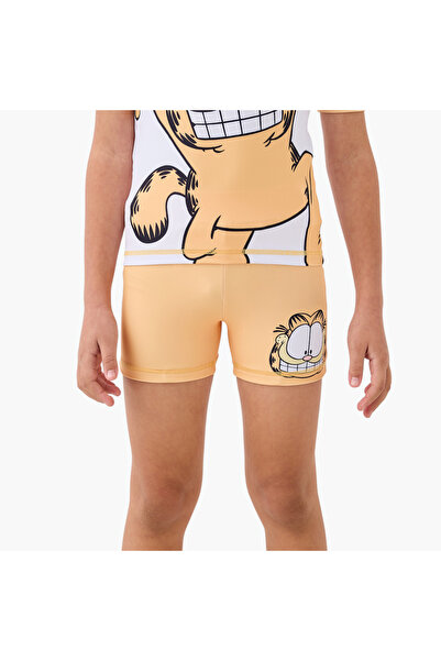 NİCKELODEON Garfield Print Rashguard and Swim Shorts Set