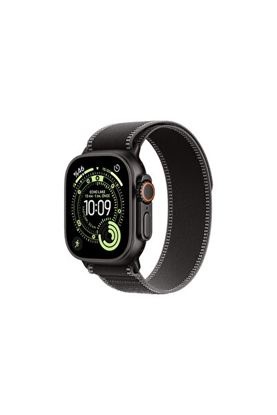 Apple Watch Ultra 3 GPS + Cellular 49mm Black Titanium Case with Black/Charcoal Trail Loop - S/M M