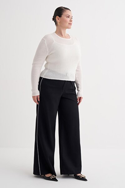 MYLİNE Прозора тонка трикотажна блузка