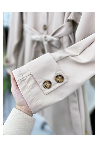 YEDİLALE Suet Collar Bondiet Fabric Jacket