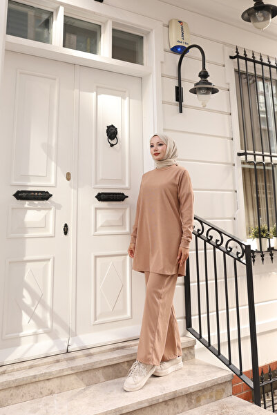 ECESSA FASHİON Πλεκτό Σετ Βασικό Πλεκτό Σετ Δύο Τεμαχίων