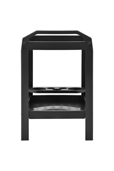 vidaxl Beverage Cart Anthracite 69x53x72 cm Plastic