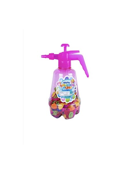 ALHENA Set de 100 de baloane cu apă cu pompă, mov