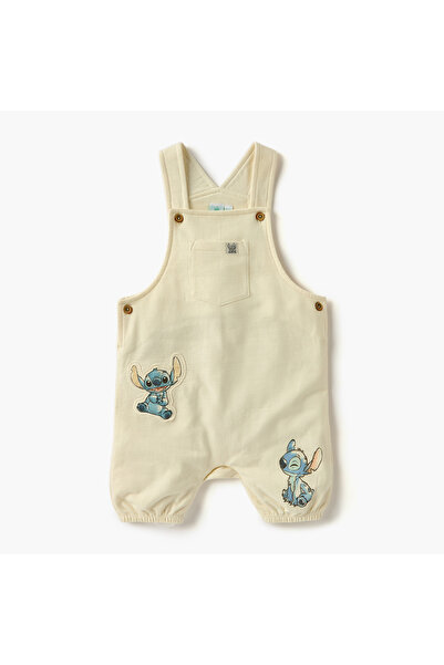 Disney Juniors Stitch Print T-shirt and Dungaree Set
