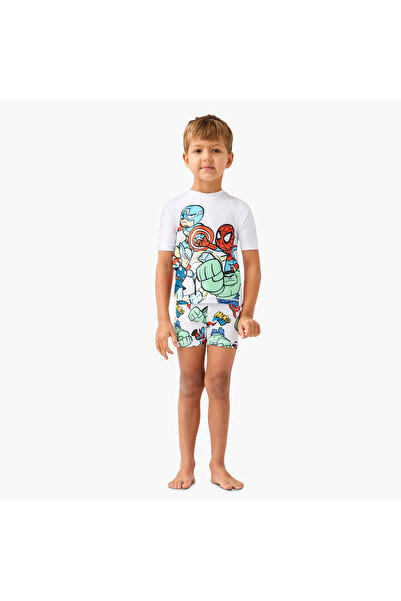 Marvel Avengers Print Swimwear Set