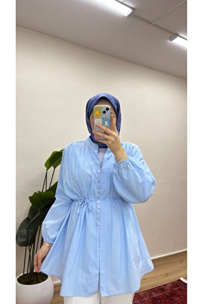 MOONSC Cămașă din in cu nervuri