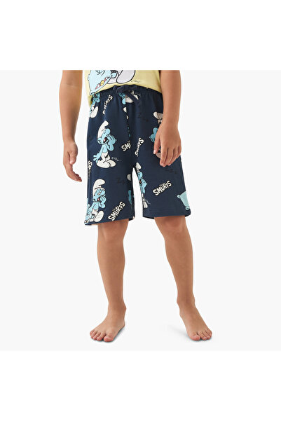 Disney SMURF Print T-shirt and Shorts Set