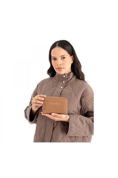 Benetton United Colors Of Bnt_1658 10X14X4 Taba Unisex Cüzdan