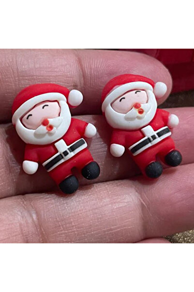 REDz Accessories Santa Claus Earrings, Pinback, for Women, Fashion Look, Red