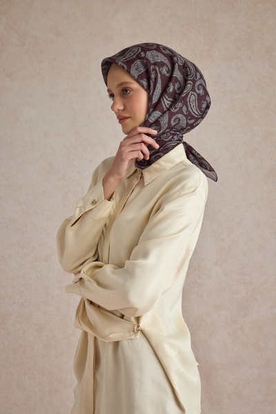 Qef Cotton Scarf Timeless Burgundy