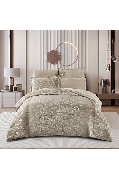 unique home collection Embossed Velvet Plush Comforter Set