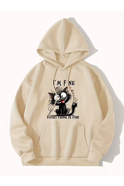 ADAMARA هودي Urban Comfort مصنوع من القطن بنسبة 100%