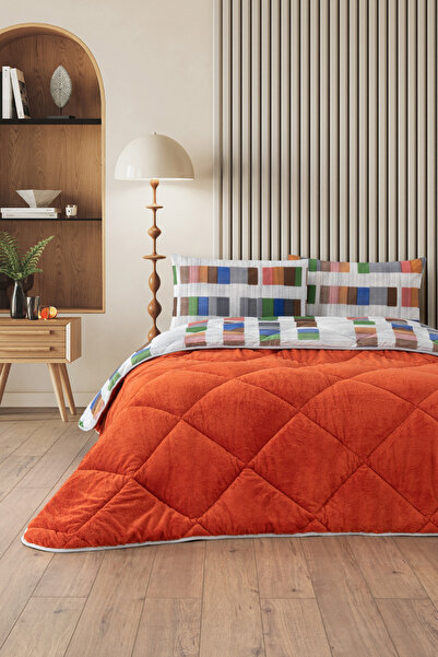 Formeya Veluna Double Wellsoft Quilt Sleeping Set Double Sleeping Set with Elastic Sheet + Pillowcase