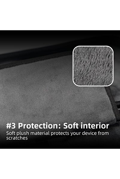 Skull & Co. حقيبة Maxcarry لجهاز Steam Deck وROG Ally/Ally X وأجهزة الألعاب المحمولة الأخرى - أسود