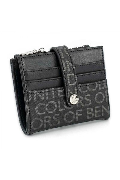 Benetton United Colors of Bnt_1660 9X10,5X2 Black Unisex Wallet