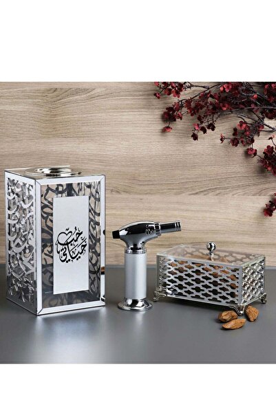 Story of candle مبخرة مع صندوق لحفظ البخور وللتخزين تأتي بعبارة "حب حياتي" مع...