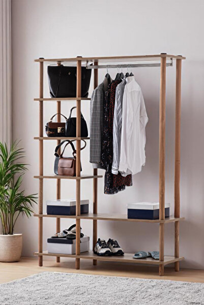 Eymense Pia Açık Gardırop Ceviz