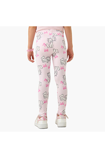 Disney Marie Print Leggings with Elasticated Waistband