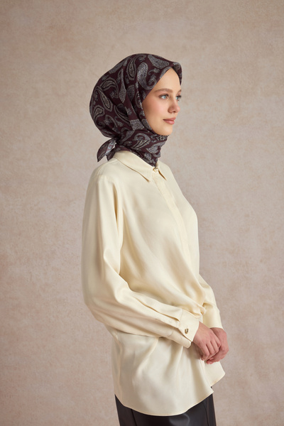 Qef Cotton Scarf Timeless Burgundy