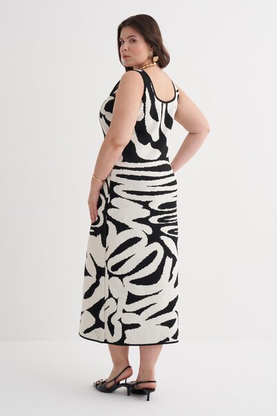 MYLİNE Rochie din tricotaje cu modele