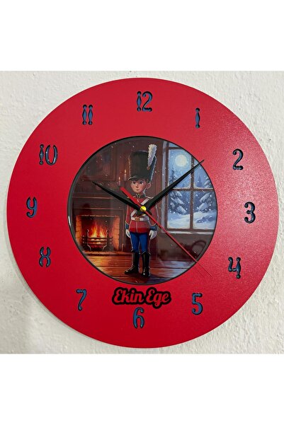 Pelince Kişiye Özel İsimli Kurşun Asker Çocuk Odası Duvar Saati | Epoksi Resi...