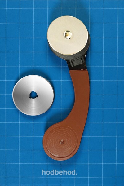 hodbehod 60 mm RS-60 Rulet Döner Kumaş Kesici – Patchwork, Kırkyama, Kağıt, D...