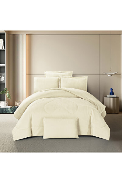 unique home collection طقم لحاف مخملي فاخر مقاس كينج