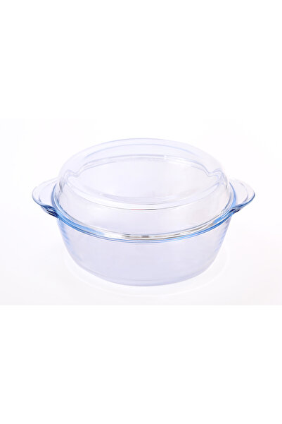 Borart Cam Kapaklı Yuvarlak Tencere Seti