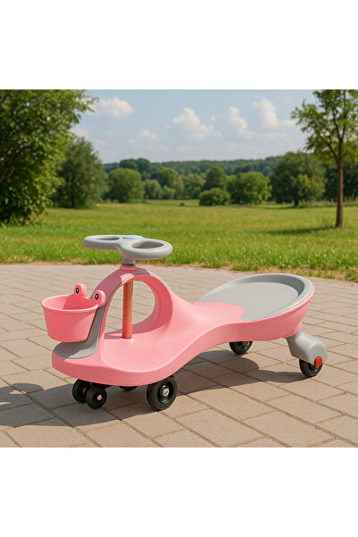 zola Gravity car Swing car, 360° steering, basket, maximum weight supported 60 Kg, pink