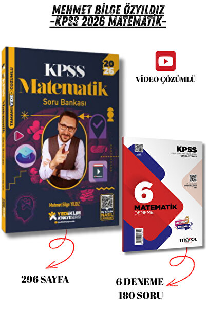 Yediiklim Yayınları 2026 KPSS Atölye Genel Yetenek Matematik Video Çözümlü So...