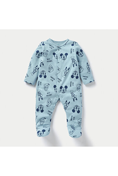 Disney Mickey Mouse and Friends Print Footed Sleepsuit - Set of 3