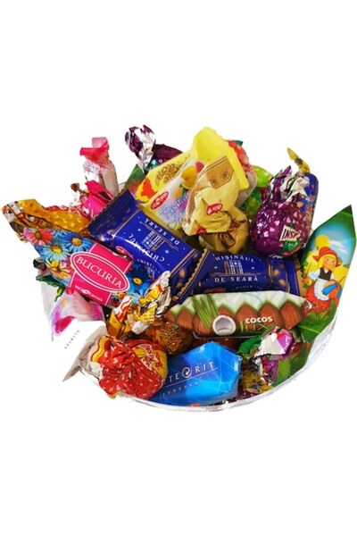 Buchet dulce Bomboane Bucuria, asortate, 1 kg