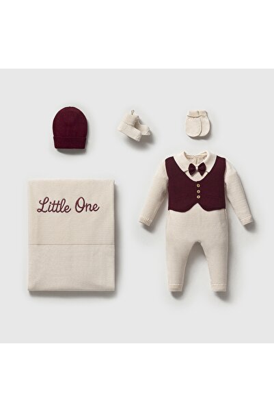 Nipperland Baby Boy Little One Knitwear 5-Piece Set Hospital Release 100% Organic Cotton