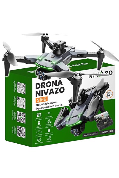 nivazo Drona S166, acumulator 3000mAh, autonomie pana la 20 minute