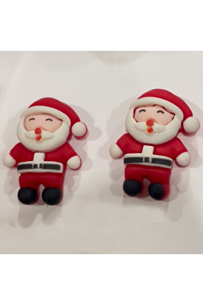 REDz Accessories Santa Claus Earrings, Pinback, for Women, Fashion Look, Red