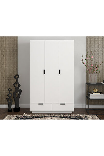 satenhome Armi 3 Kapaklı 2 Çekmeceli Gardırop