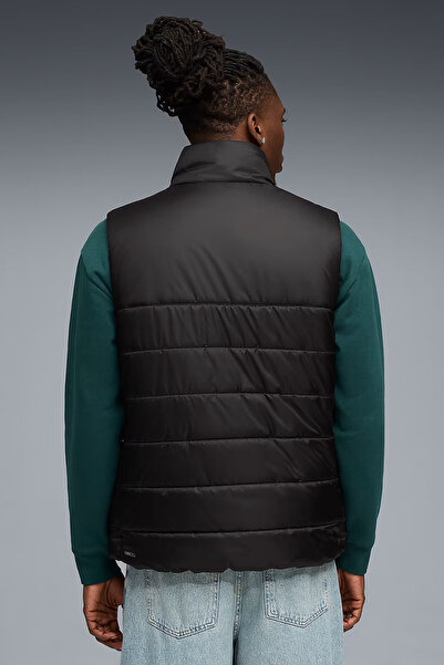 Puma Essentials Padded Erkek Siyah Dik Yaka Spor Yelek 68520901