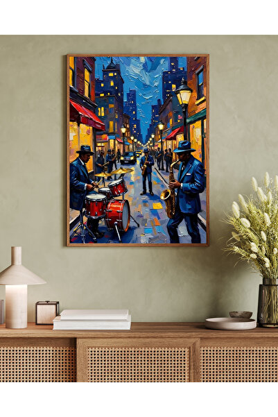 Tuba Decor Tablo dintr-o singură bucată cu rame din lemn pentru sufragerie, s...