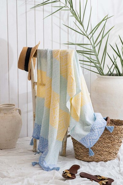 Çulha Rainbow Sari-Mint Peştemal