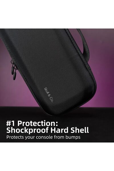 Skull & Co. Maxcarry Case for Steam Deck, ROG Ally/Ally X & Other Gaming Handheld - Black