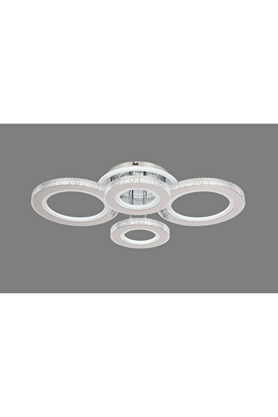 EY-EL TASARIM A2002/2+2 FGD 3 RENK DİMMER KUMANDALI PLAFONYER LED AVİZE