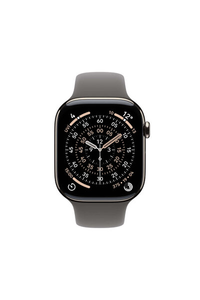 Apple Watch Series 11 GPS + Cellular, 46 mm Natürel Titanyum Kasa ve Taş Gris...