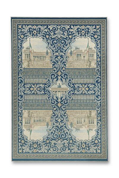 Rugs Modern Halı MOSSO Ιταλία Υφαντό Διακοσμητικό Χαλί με Σχέδια Vintage moss...