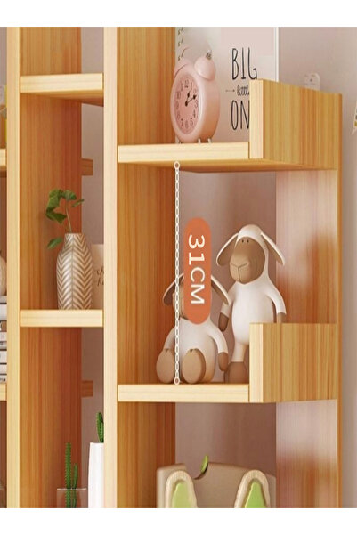 Generic Tree-Shaped Floor Standing Bookcase, 18-Tier Freestanding Open Bookshelves