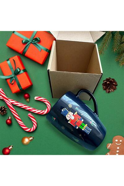 HOBBYSHOP Gift New Year's Lead Soldier Nutcracker Figured Christmas Mug Glass Cup