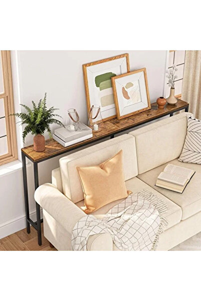 HayaBazaar Side Table,Narrow Long Sofa Table ,for Entryway, Hallway, Living Room, Bedroom,140cm
