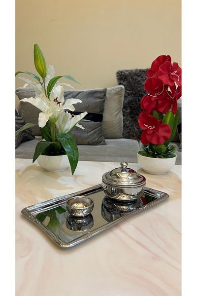 ALSAIF طقم تمريات فضي كروم - 3 قطعة