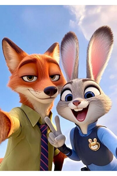 BONANZA Zootopia Zootropolis Ahşap Poster